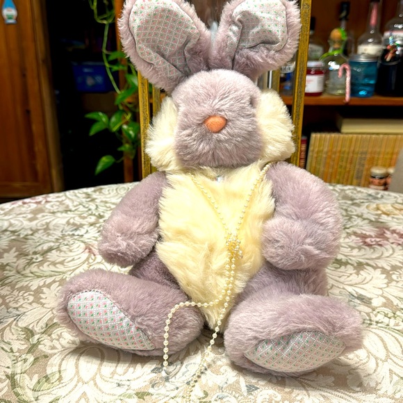 Toys | Vintage Dan Dee Lavenderder Easter Bunny 12 Rabbit Floral Feet ...